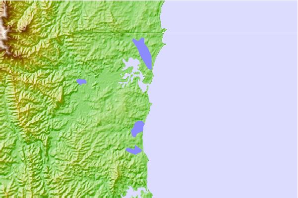 Surf breaks located close to Blackfellows Point