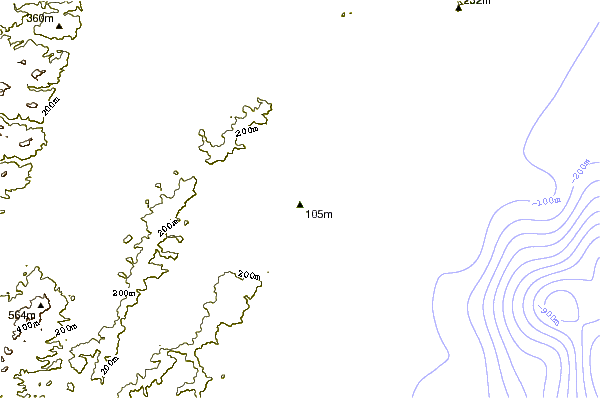 Shoreline around Blackhead