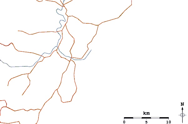 Roads and rivers around Blackhead