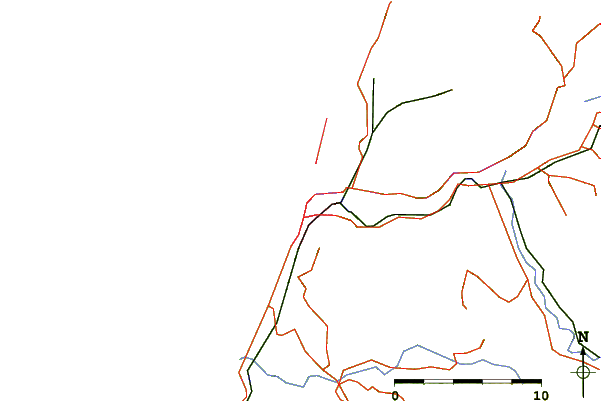 Roads and rivers around Blaketown Wedge