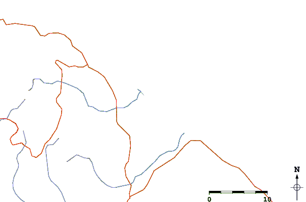 Roads and rivers around Bloke 14