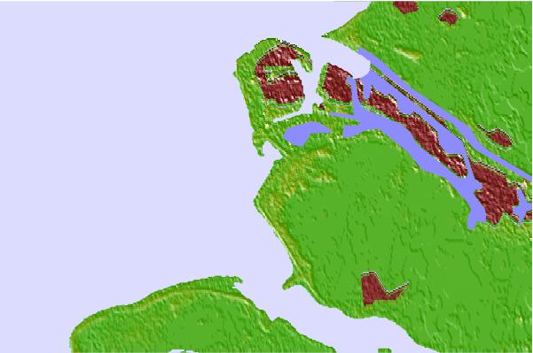 Surf spots located close to Blokken