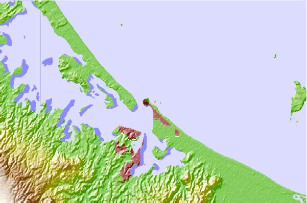 Surf spots located close to Blowhole