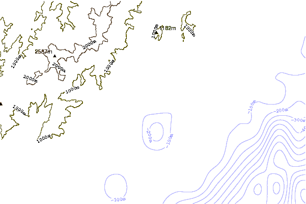 Shoreline around Blue Duck Stream