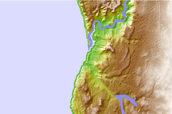 Surf spots located close to Blue Holes