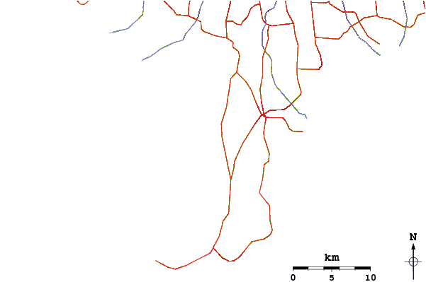 Roads and rivers around Blue Ocean