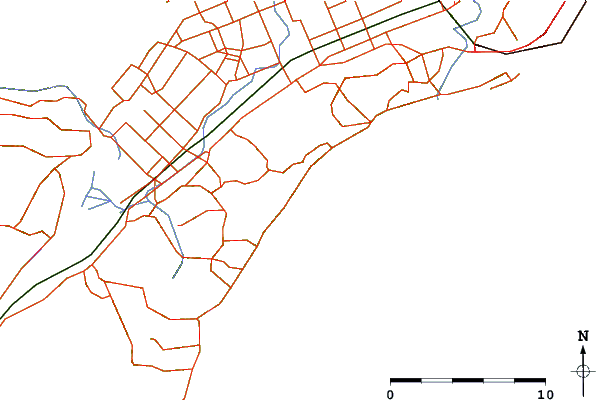 Roads and rivers around Dunedin - Blue Tops