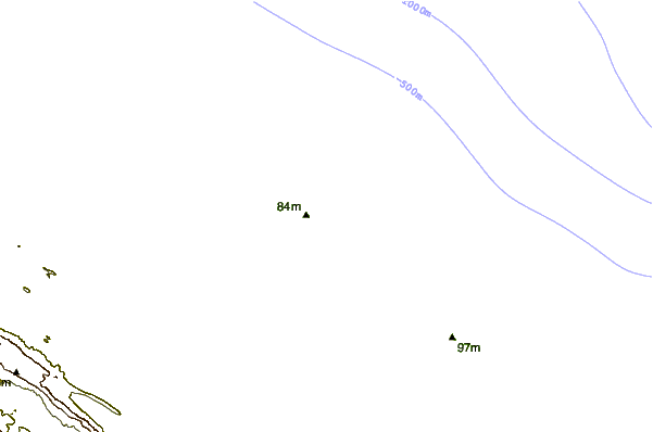 Shoreline around Bluff