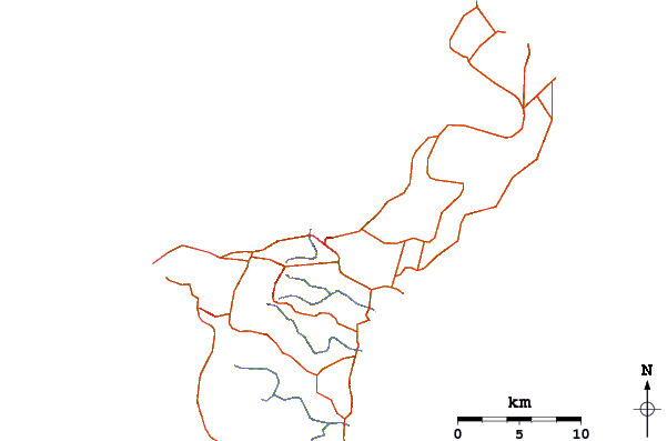 Roads and rivers around Boat Basin Rights