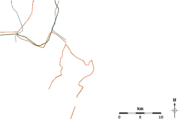 Roads and rivers around Boat Harbour