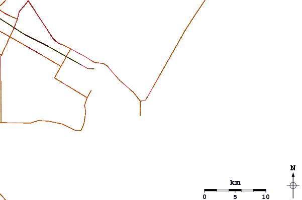 Roads and rivers around Bob Hall Pier