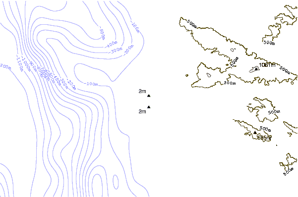 Shoreline around Boca De Santo Tomas