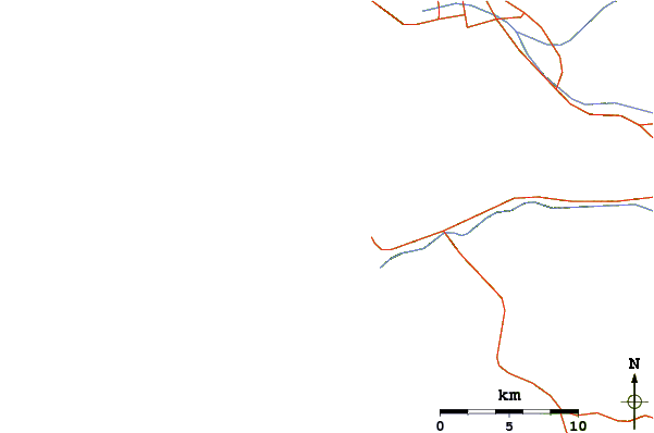 Roads and rivers around Boca De Santo Tomas