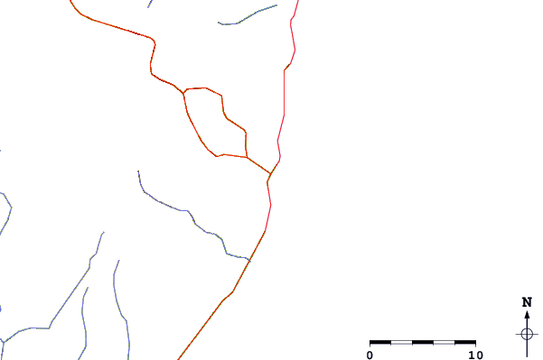 Roads and rivers around Boca Del Salado