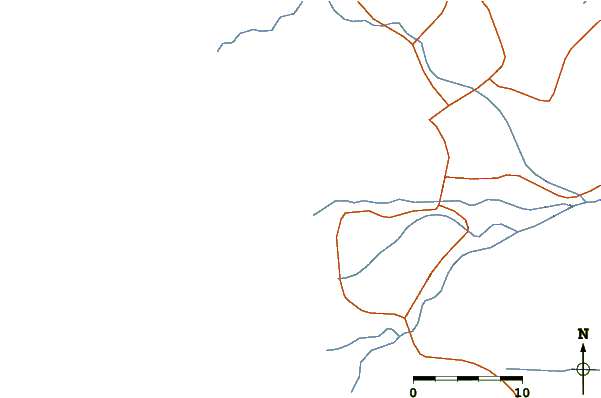 Roads and rivers around Boca del Rio