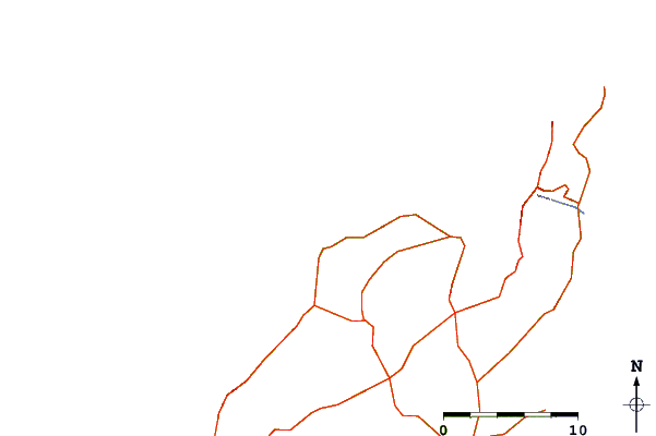 Roads and rivers around Boca del Abajo