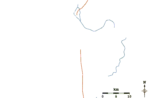 Roads and rivers around Bocana del Cojimies