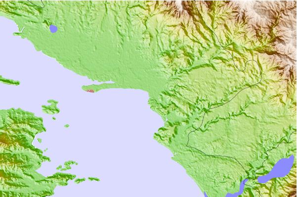 Surf spots located close to Boca Barranca
