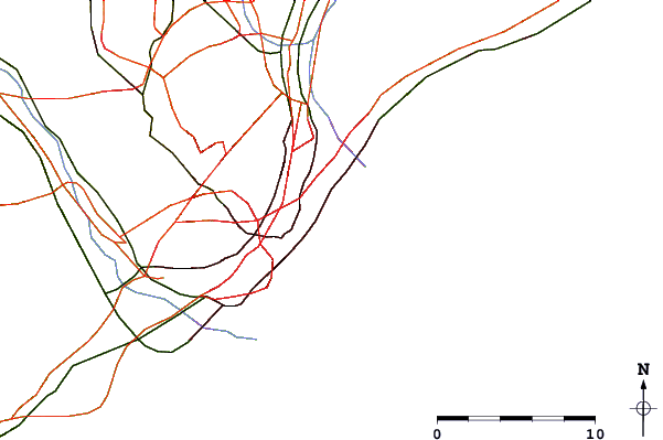 Roads and rivers around Bogatell