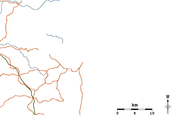 Roads and rivers around Boiling Pot