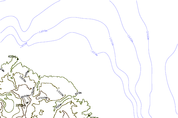 Shoreline around Bois-Rouge