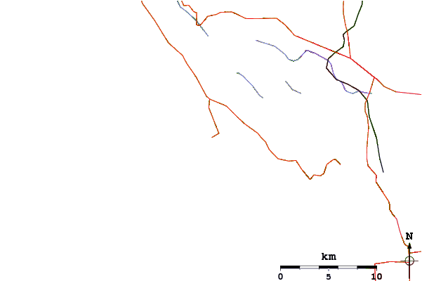 Roads and rivers around Bolinas Jetty