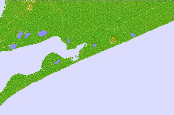 Surf spots located close to Bolivar