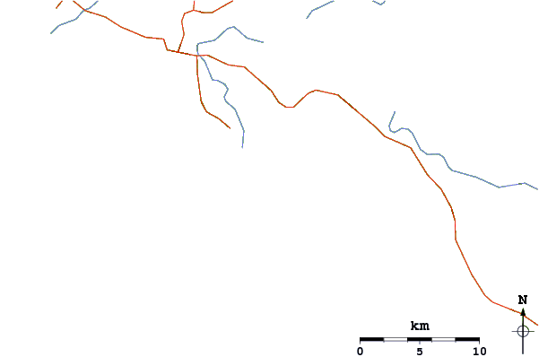 Roads and rivers around Bolonia