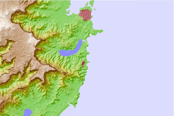 Surf spots located close to Bombo Beach