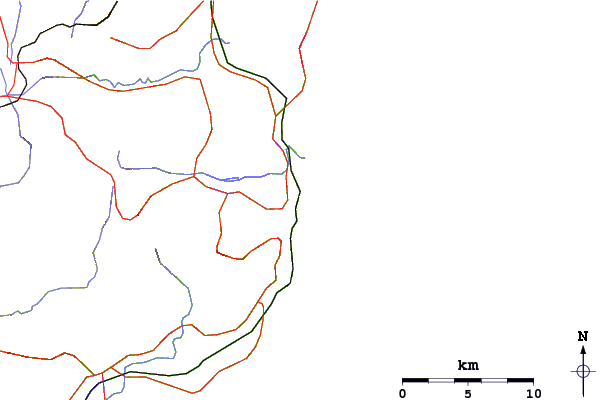 Roads and rivers around Bombo Beach