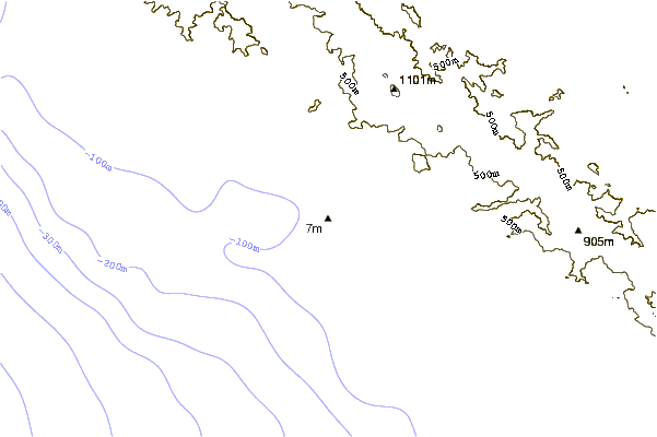 Shoreline around Boners