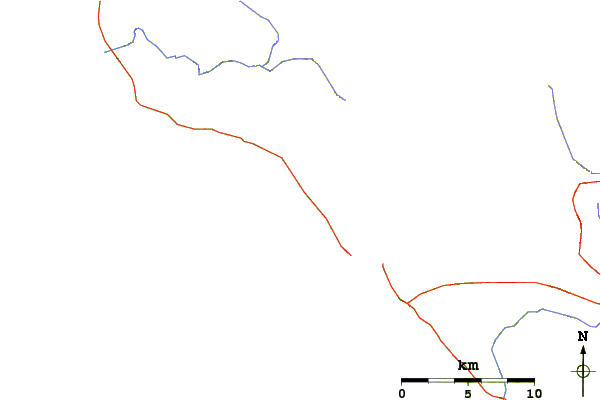 Roads and rivers around Boners