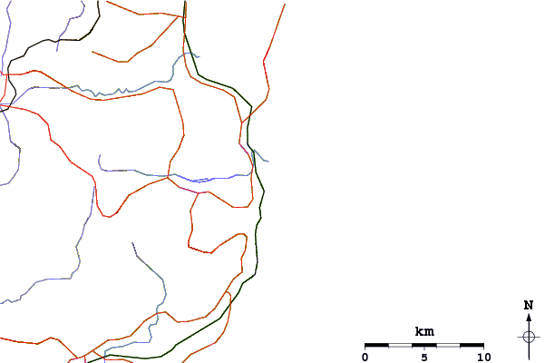 Roads and rivers around Boneyard