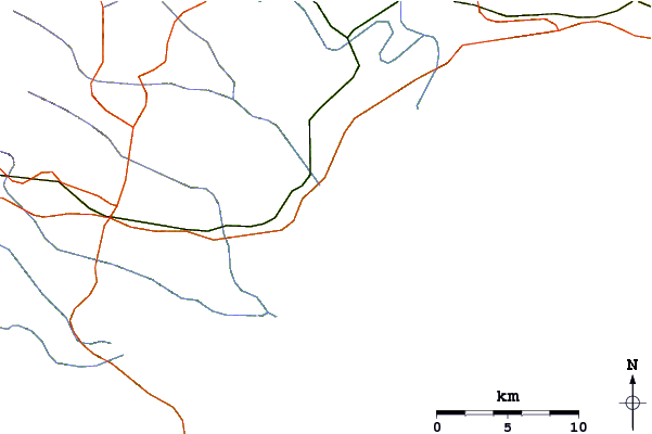 Roads and rivers around Boneyards