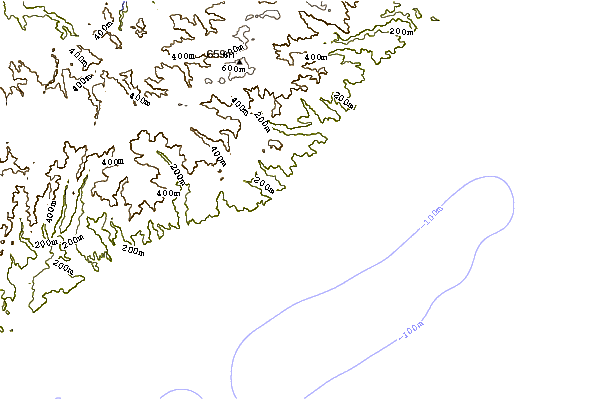 Shoreline around Boneyards
