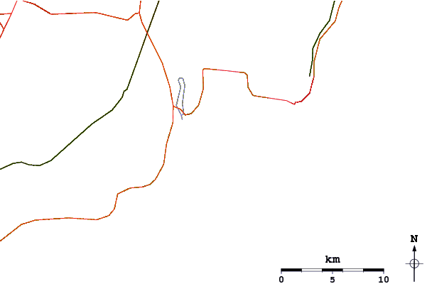 Roads and rivers around Bonnet Point