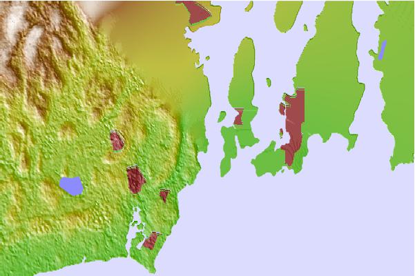 Surf spots located close to Bonnet Shores Point
