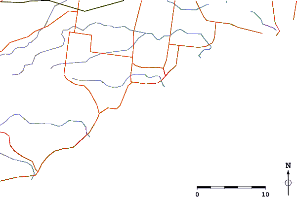 Roads and rivers around Boobs