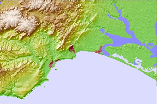 Surf breaks located close to Boomer Beach