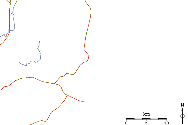 Roads and rivers around Boomerang Beach (North)