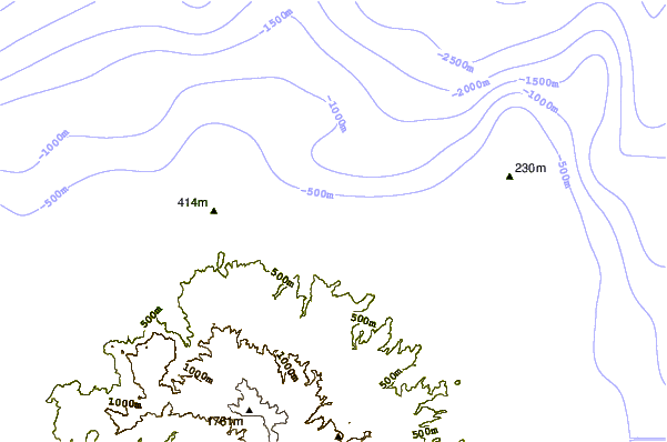 Shoreline around Boquines
