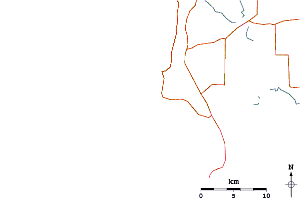 Roads and rivers around Boranup Beach