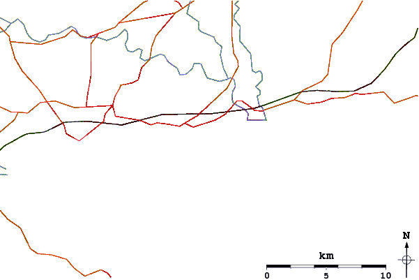 Roads and rivers around Boscombe Pier