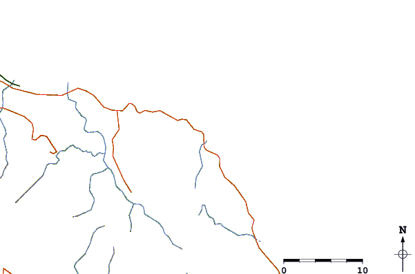 Roads and rivers around Boston Bay