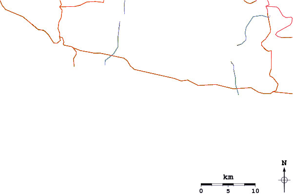 Roads and rivers around Boulders