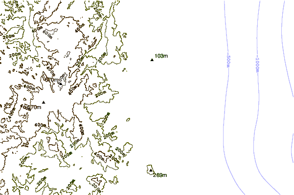 Shoreline around Boulevard