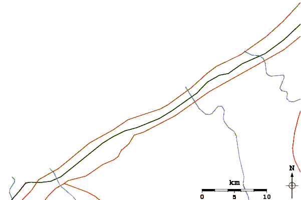 Roads and rivers around Bouznika Plage