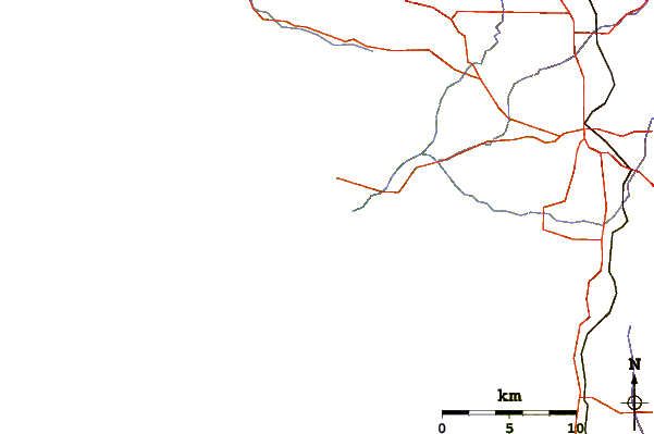 Roads and rivers around Bowes Rivermouth