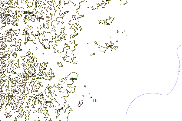 Shoreline around Box Head