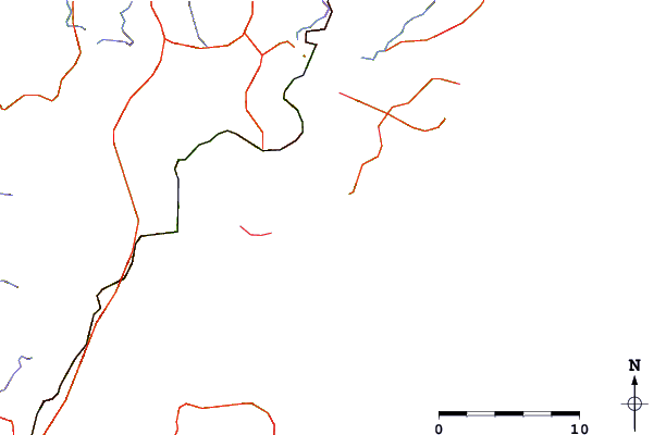 Roads and rivers around Box Head